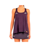 Camiseta Tirantes Bullpadel Agore Women Negro Carbón 2025
