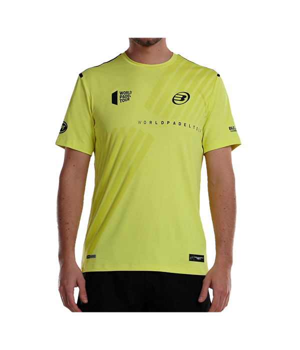 Camiseta Bullpadel WPT Logro 2023 Amarilla