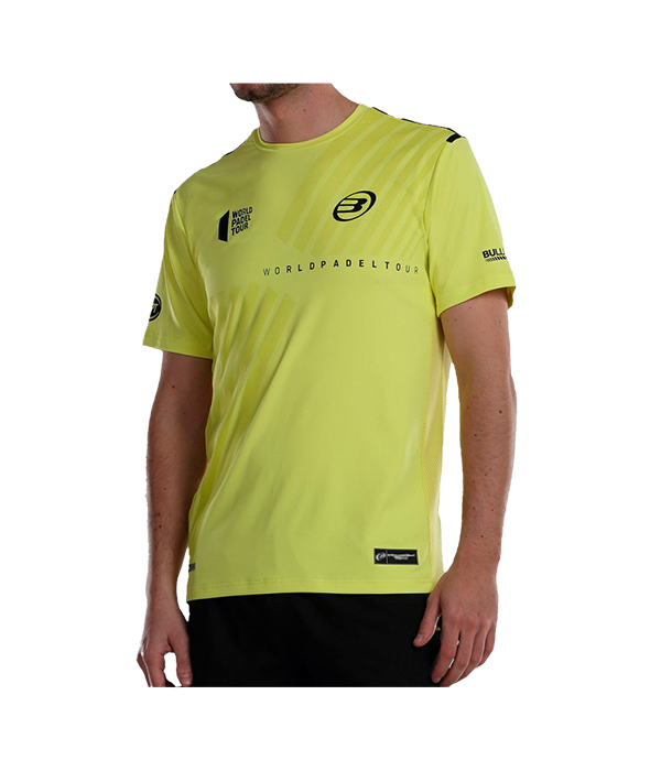 Camiseta Bullpadel WPT Logro 2023 Amarilla