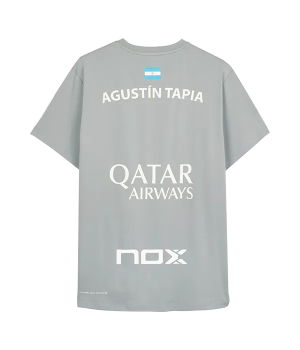 Camiseta Nox Cinzento Agustín Tapia