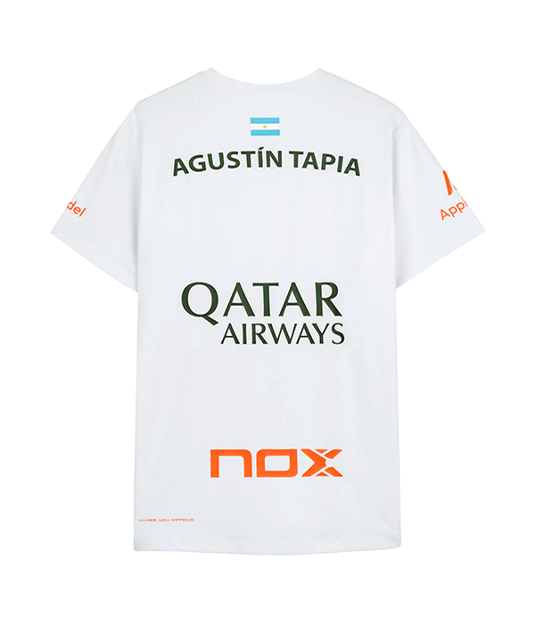 Camiseta NOX Blanca 2024 Agustín Tapia