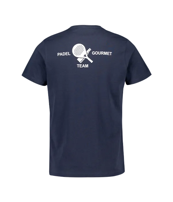 T-shirt Padel Team Gourmet cotton Blue marine