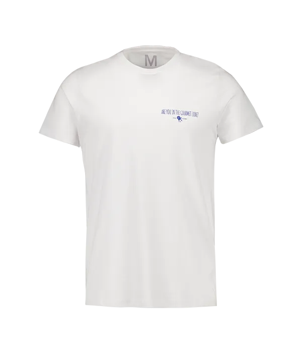 Camiseta Padel Team Gourmet algodão branco