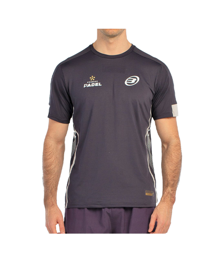 Camiseta Bullpadel Borni Negro Carbón 2025