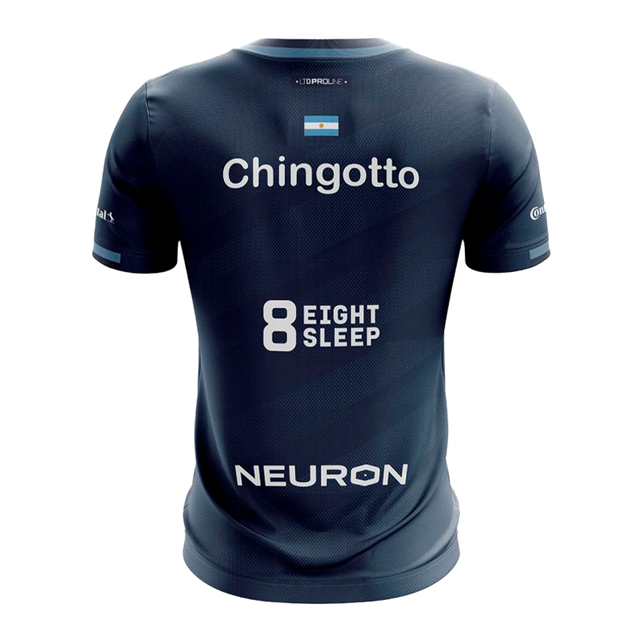 T-shirt Bullpadel Prior Fede Chingotto Blue Marine 2026