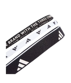 Cintas de Pelo Adidas Negro/Blanco (x3)