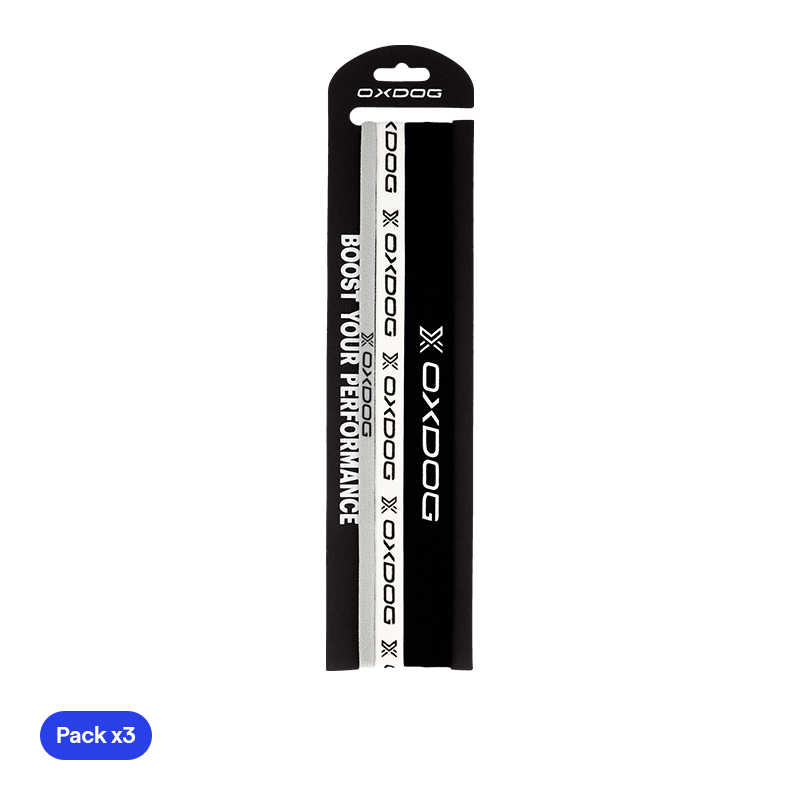 Haarbänder Oxdog Schwarz/Weiß (Packung x3)