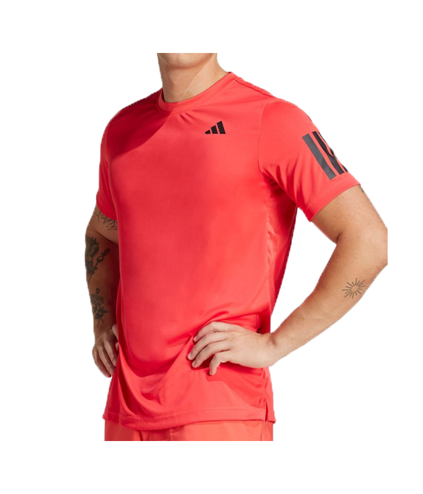 Camiseta Adidas B Club 3STR Tee Rojo 2025