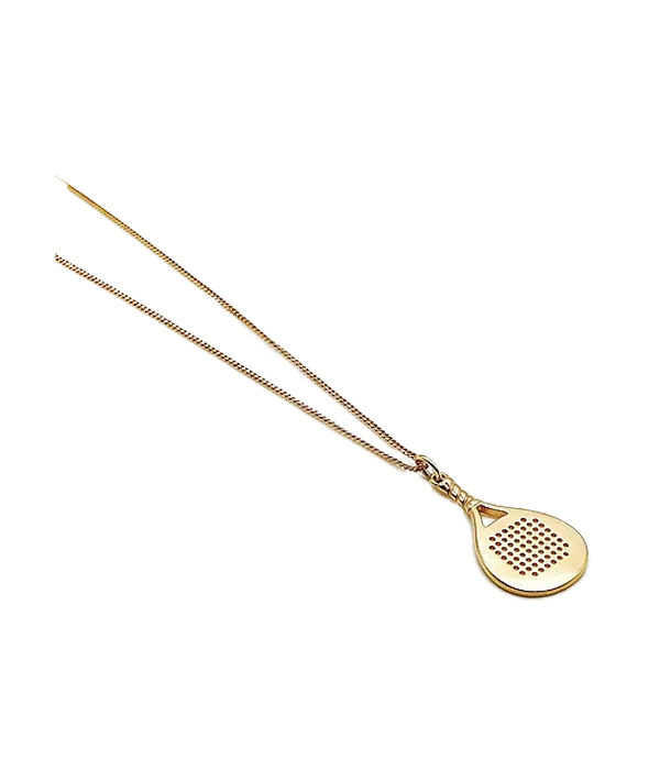 Gold Diamond Padel racket Pendant