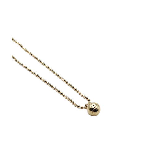 Paddle ball pendant in Gold