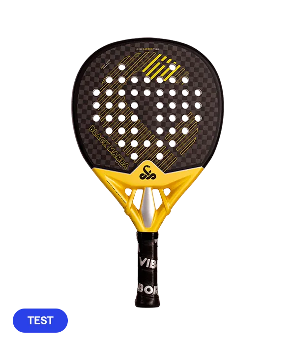 Raquete de padel de TEST VIBOR-A Black Mamba Radicais 12K 2.0 2025