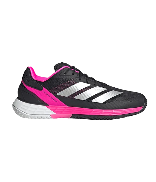 Chaussures de padel Adidas Defiant Speed 2Core Black/Silver métallique 2025