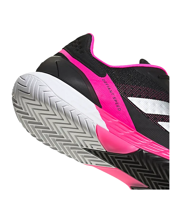 Chaussures de padel Adidas Defiant Speed 2Core Black/Silver métallique 2025