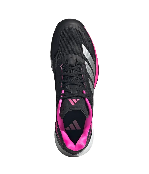 Chaussures de padel Adidas Defiant Speed 2Core Black/Silver métallique 2025