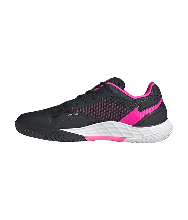 Chaussures de padel Adidas Defiant Speed 2Core Black/Silver métallique 2025