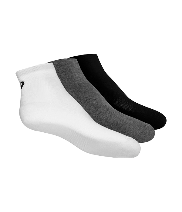 Asics Quarter Socks (Pack x 3) White / Black / Gray