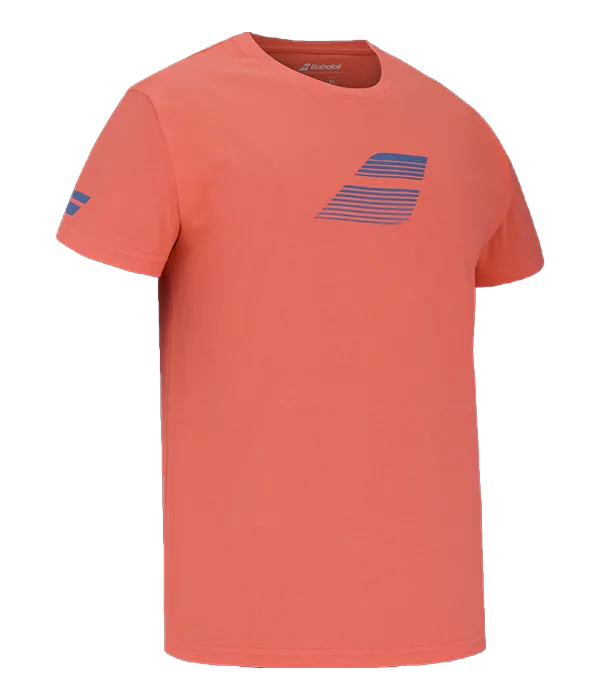 Camiseta Babolat Flag Hot Coral 2025
