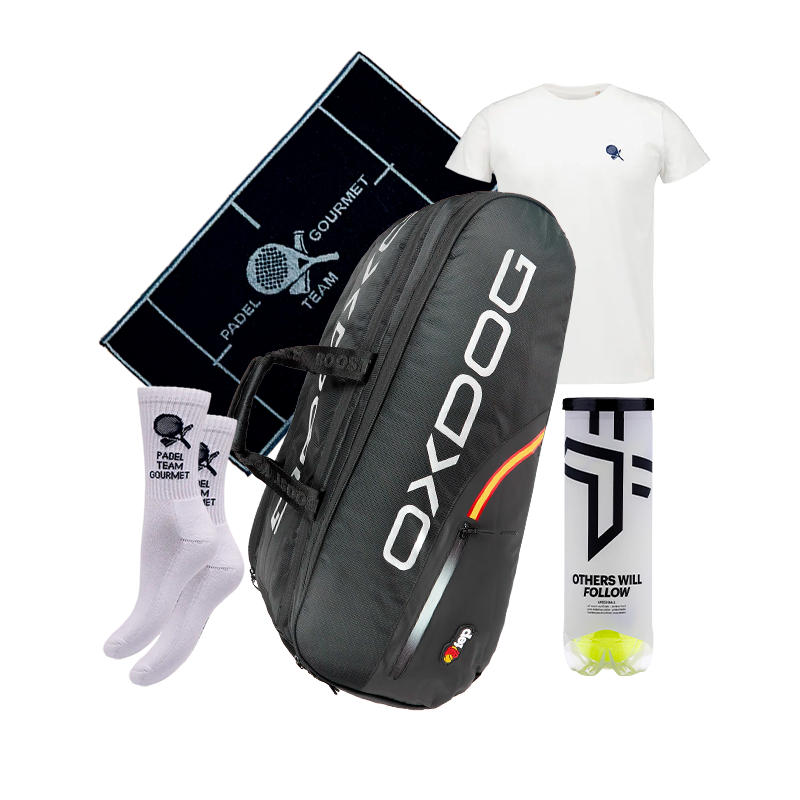 Pacote Padel Team Gourmet + Bolsa padel Oxdog FEP Hyper Pro Thermo bolsa de padel