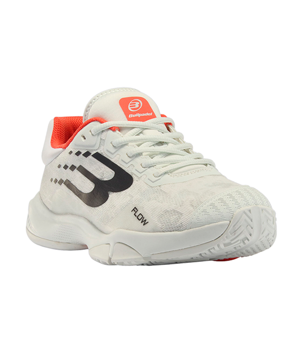 Zapatilla Bullpadel Flow 24L Blanco/Naranja 2024