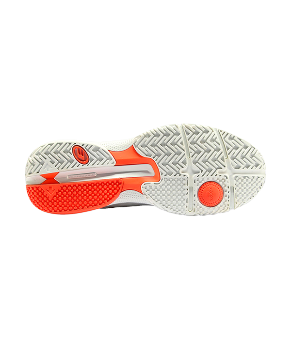 Zapatilla Bullpadel Flow 24L Blanco/Naranja 2024