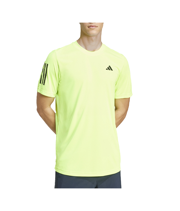 Adidas Club 3STR Fluor Yellow T shirt PadelPROShop PadelPROShop