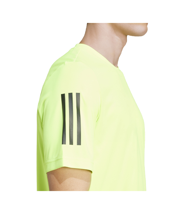 Camiseta Adidas Club 3STR Amarillo Flúor