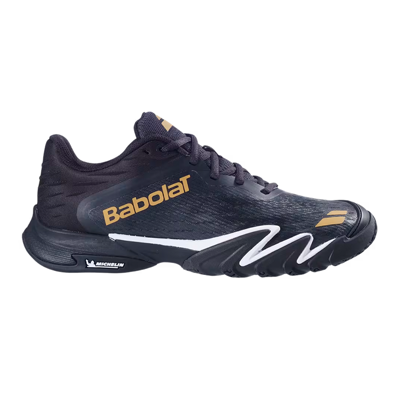 Sapatilhas de padel Babolat Pressa 3 Black/Gold 2026