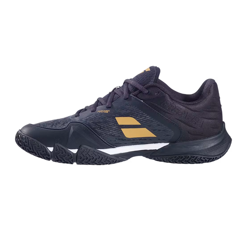 Sapatilhas de padel Babolat Pressa 3 Black/Gold 2026