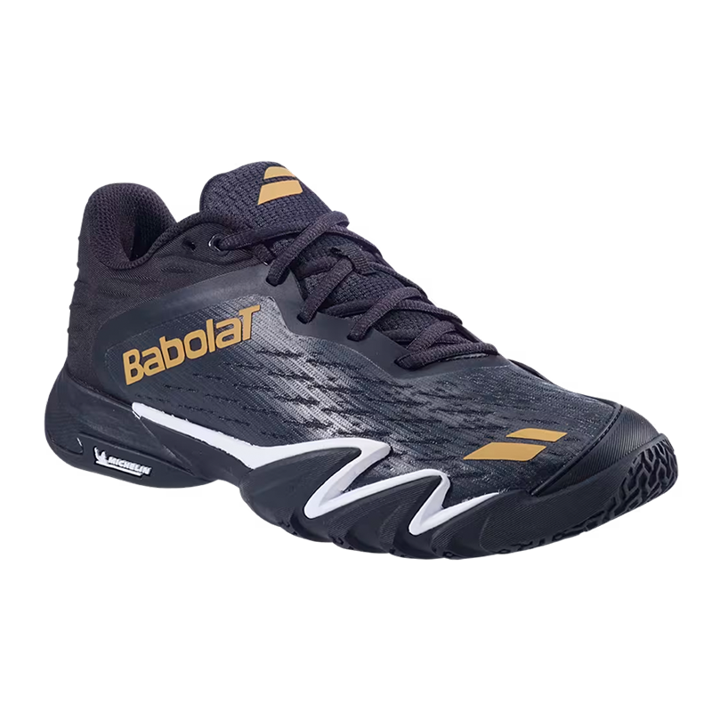 Sapatilhas de padel Babolat Pressa 3 Black/Gold 2026
