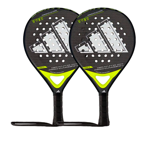 Pack duo Raquette Adidas Granit 2.0 Pro Carbone