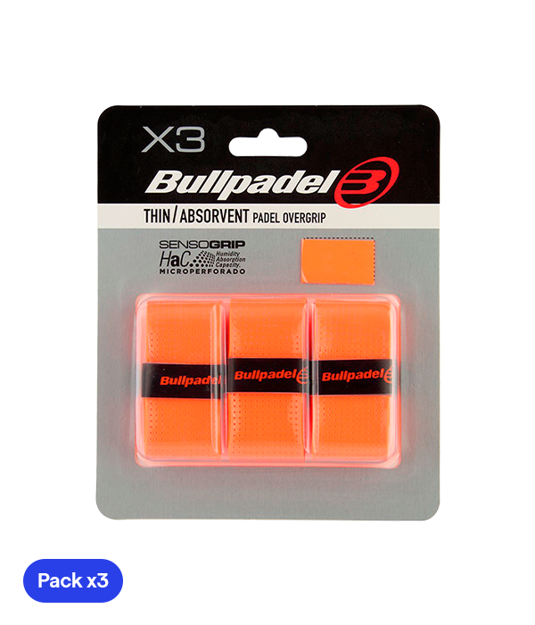 Overgrips Bullpadel GB-1705 Naranja (Pack x3)