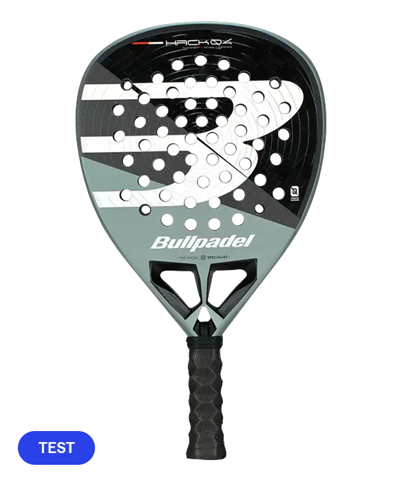 Pala de TEST Pala Bullpadel Hack 04 2026