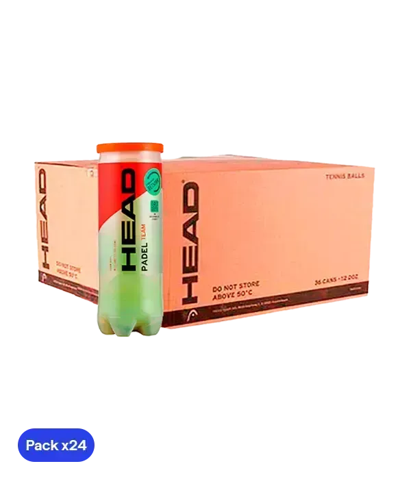 Cajón Pelotas HEAD Padel Team (Pack x24)