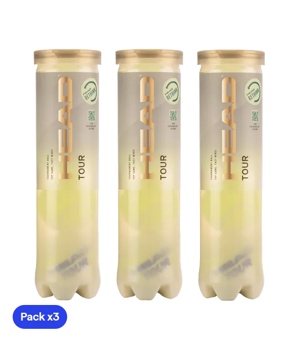 Pelotas HEAD Tour (x4)(Pack x3)