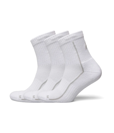 Head Performance Short Crew Socks White/Grey (x3)