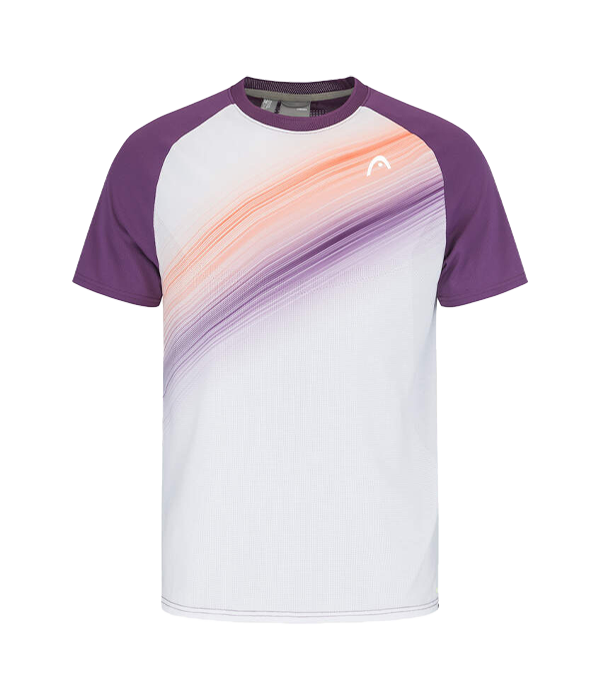 Head Performance T-shirt White/Orange/Purple 2024