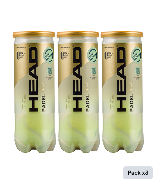 Head Padel Pro S Balls (Pack x 3 cans)