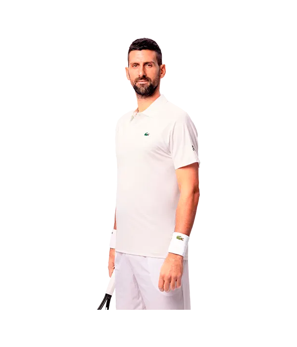 Polo Lacoste Novak Djokovic Blanco 2025