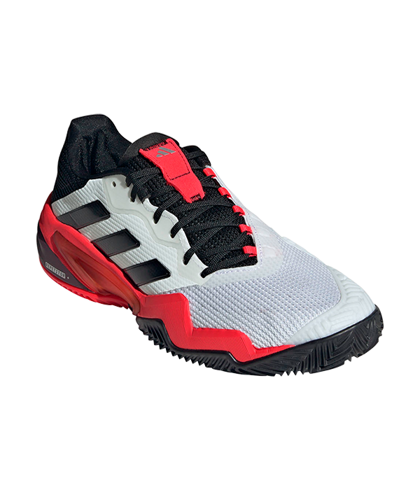 Zapatillas Adidas Baricade 13 CL  Blanco/Rojo 2024