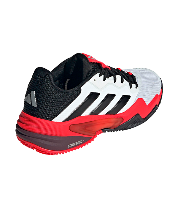 Zapatillas Adidas Baricade 13 CL  Blanco/Rojo 2024