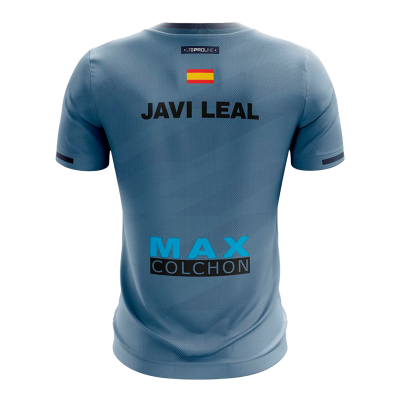 Camiseta Bullpadel Prior Javi Leal Azul Vigor Atômico 2026