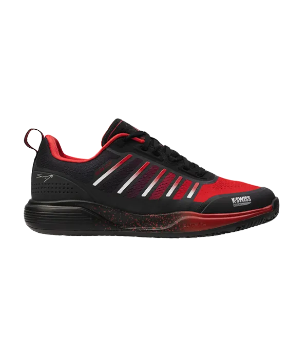 K-Swiss Padel Shoes Ultra Court Padel Black/Red 2025 Sanyo
