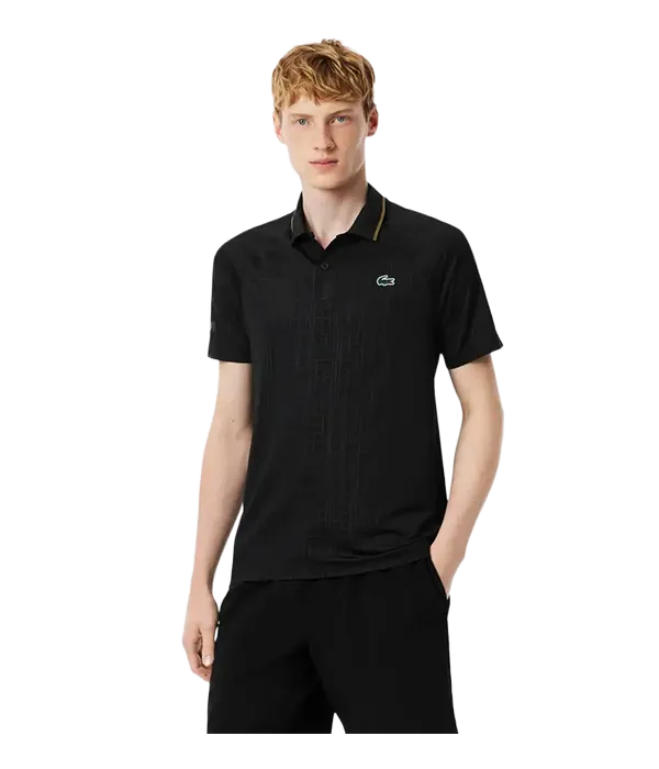 Polo Lacoste x Novak Djokovic Negro 2025