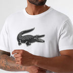 Maglietta Lacoste Sport Regular Fit Bianco Logo Nero