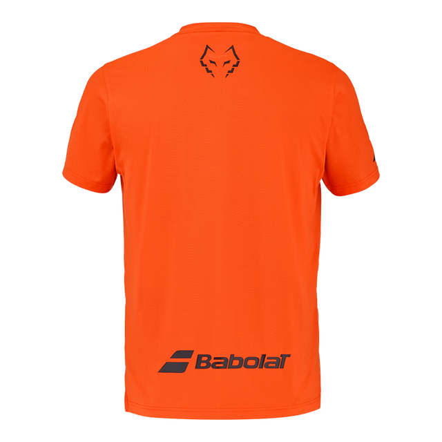 T-shirt Babolat T-shirt Col Rond Rouge Orange 2026 J. Lebron