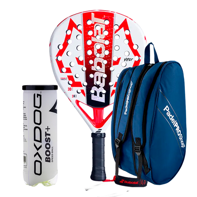 Pack Babolat Technical Viper 2025 + Padel bag PadelPROShop + Padel Pack Balls Oxdog BOOST+
