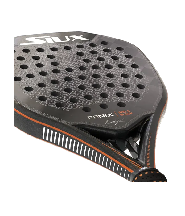 Racket Siux Fenix Pro 5 Black 2025 Leo Augsburger | PadelPROShop