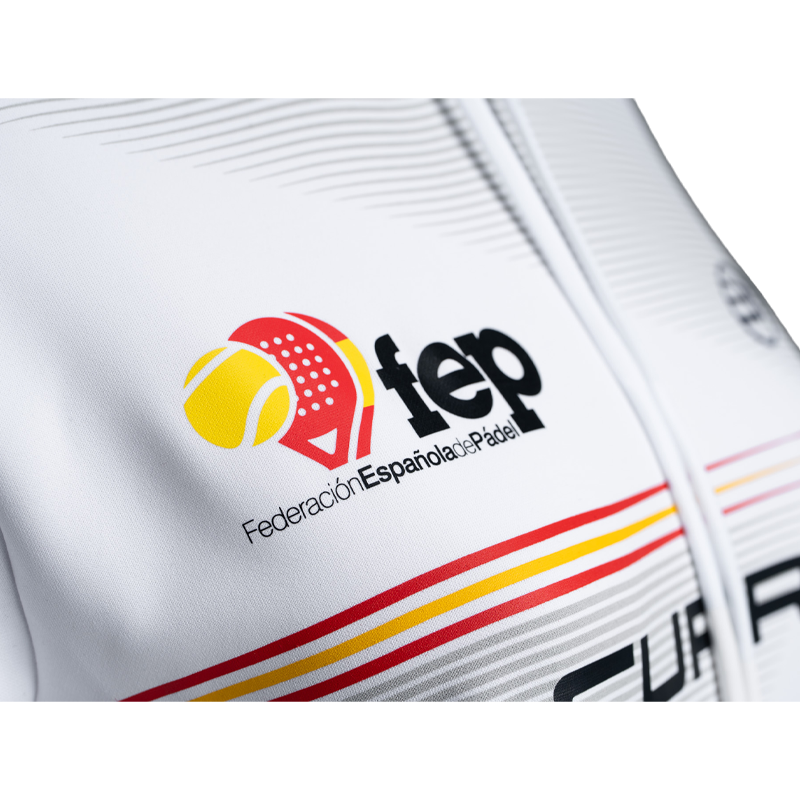 Sweatshirt Bullpadel Official White Women 2026 Spanish Federation
