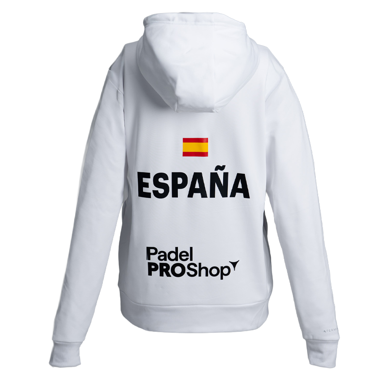 Sweatshirt Bullpadel Official White Women 2026 Spanish Federation