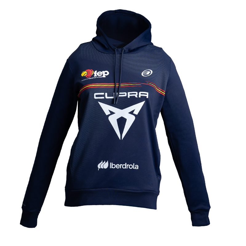 Sweatshirt Bullpadel Official Blue Navy Women 2026 Spanish Federation